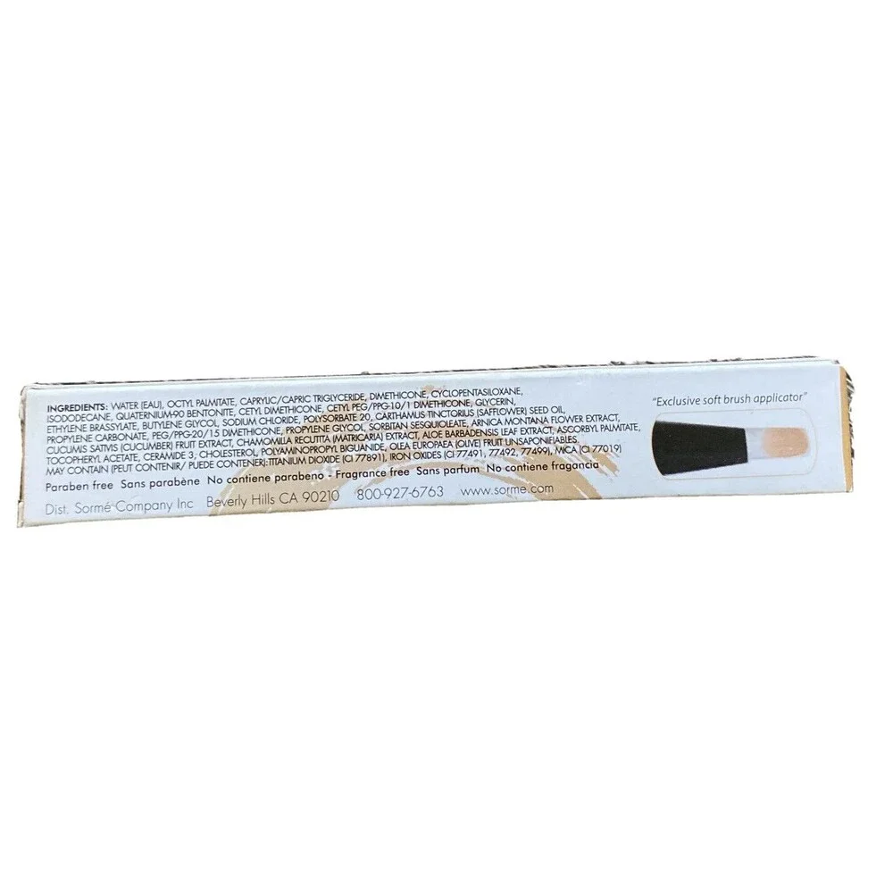 Sorme Perfect Touch Concealer Brush Pen Net wt 0.10 oz/ 3.25 g NEW True Sand 306